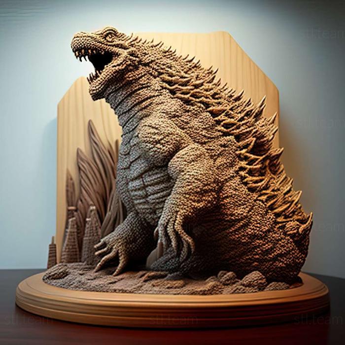 godzilla on stand